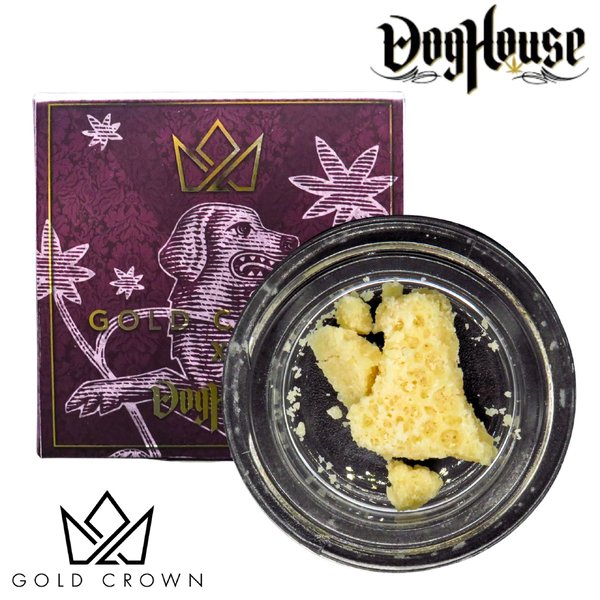 Gold Crown x Dog House 1g crumble-Blue Runtz (Indica)