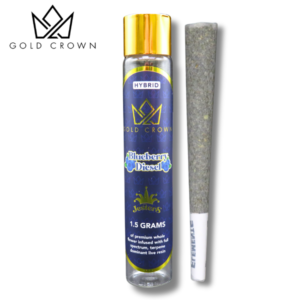Gold Crown Jesters - blueberry diesel infused Pre-Roll (Hybrid)