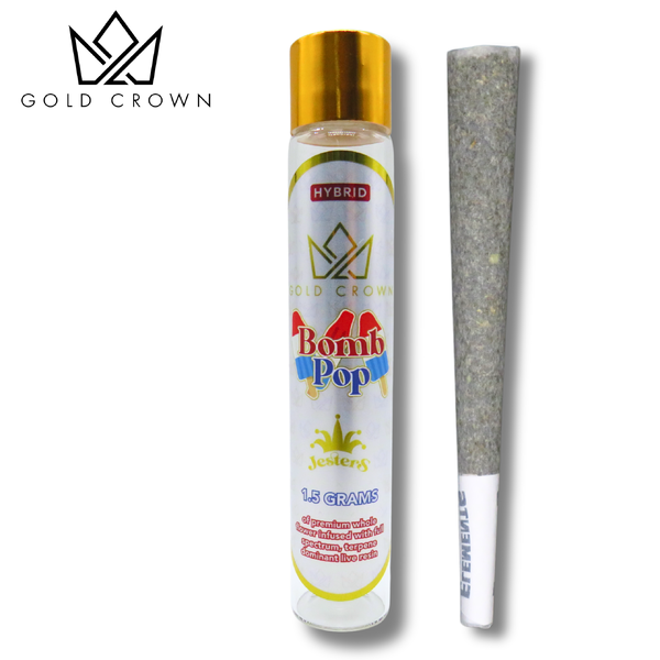Gold Crown Jesters – Bomb Pop Infused Pre-Roll (Hybrid)