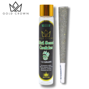 Gold Crown Jester – OG Girl Scout Cookies Infused Pre-Roll (Hybrid)