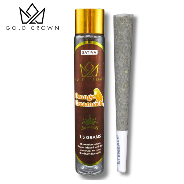 Gold Crown Jesters – Orange Creamsicle Infused Pre-Roll (Sativa)