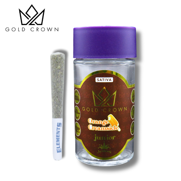 Gold Crown Junior Jesters – Orange Creamsicle Infused Pre-Roll (Sativa)