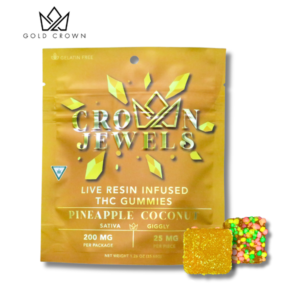 Gold Crown Jewels-Pineaple coconut 200mg